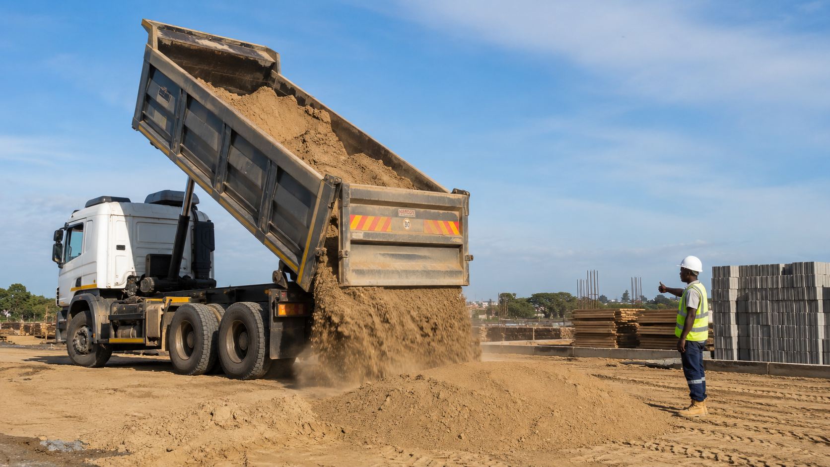 Tipper lorries available for hire